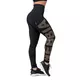 Women’s Leggings Nebbia Gold Print 827 - Black - Black