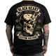 T-Shirt BLACK HEART Devil Skull - Black - Black