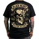 Męska koszulka T-shirt BLACK HEART Devil Skull - Czarny