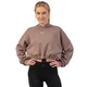 Oversized Crop Hoodie Nebbia Iconic 421 - Brown - Brown