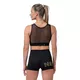 Nebbia Gold Mesh 830 Damen Minitop - schwarz