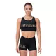 Dámsky mini top Nebbia Gold Mesh 830 - Black