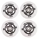 In-line wheels WORKER 84mm and Bearing ABEC-9 chrome - Set 4 pcs