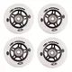 Set 4 pcs – Wheels 76mm and Bearing ABEC-7 chrome