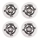 Set 4 pcs – Wheels 72mm and Bearing ABEC-7 chrome