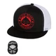 Snapback Hat BLACK HEART Ace Of Spades Trucker - Black - White