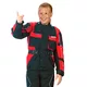 Kinder Motorradjacke ROLEFF Kids - rot-schwarz