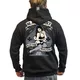 Hooded Sweatshirt BLACK HEART Hot Rod Bell Zip - Black - Black