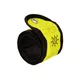 Reflective Slap Band Oxford Bright Halo Wrap Yellow w/ Fiber Optic Light