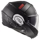 Flip-Up Motorcycle Helmet LS2 FF399 Valiant Lumen / H-V Yellow - Lumen Matt/Gloss Black Light