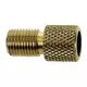 Presta to Schrader Brass Valve Adapter