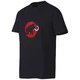 Men’s Sports T-Shirt MAMMUT – Short Sleeve - Black with Red Logo - Black with Red Logo