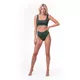 Magas derekú bikini alsó Nebbia Sporty Bottom 555 - Dzsungel Zöld