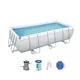 Bestway Power Steel 404 x 201 x 100 cm Rechtförmiger Pool