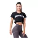 Women’s Flowy Crop Top Nebbia Fit & Sporty 583 - Old Rose - Black