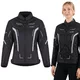 Letní dámská moto bunda W-TEC Mirelia - černo-šedo-růžová - černo-šedá