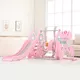 Children’s Slide w/ Swing, Basketball Hoop & Soccer Goal 5-in-1 inSPORTline Multino - Pink