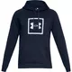 Men’s Hoodie Under Armour Rival Fleece Logo - Steel Light Heather/Black - Academy/White