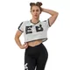 Crop top tričko Nebbia GAME ON 610 - White