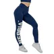 Fitness legíny s vysokým pásom Nebbia GLUTE CHECK 613 - Dark Blue