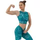 Crop top tielko Nebbia ROUGH GIRL 617 - Green