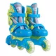 WORKER TriGo Skate LED Kinder Inliner - mit leuchtenden Rollen