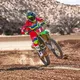 Motokrosové kalhoty Alpinestars Techstar Quadro červená/žlutá fluo/modrá