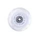 Light Up In-Line Wheel PU 70*24 mm with ABEC 5 Bearings - Black - White