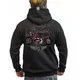 Hooded Sweatshirt BLACK HEART Red Baron Chopper - Black