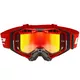 Motocrossbrille LS2 Aura Pro Schwarz Rot Iridiumglas