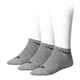 Kotníkové ponožky Head Sneaker UNISEX - 3 páry - černo-bílá New - šedo-černá
