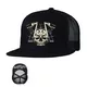 SCHWARZES HERZ Chopper Skull Trucker Cap - schwarz - schwarz