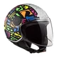 Motorcycle Helmet LS2 OF558 Sphere Lux Crisp - Black H-V Yellow