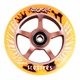 Spare wheel for scooter FOX PRO Raw 03 100 mm - White-Black - Orange-Brown