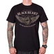 BLACK HEART Wings T-Shirt - schwarz - schwarz