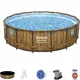 Bestway Rattan Swim Vista 488 x 122 cm Pool mit Filter