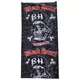 Neck Warmer Black Heart Bones - Black-Red - Black-Red