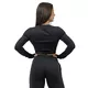 Women’s Long-Sleeved Crop Top Nebbia INTENSE Perform 839 - Black