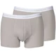 Men’s Boxer Shorts Head Basic Boxer – 2 Pairs - Grey-White - Grey-White