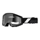 Motocross Goggles 100% Strata - Outlaw Black, Clear Plexi with Pins for Tear-Off Foils - Goliath Black, Clear Plexi with Pins for Tear-Off Foils