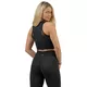 Dámsky crop top s vysokou podporou Nebbia INTENSE Mesh 842 - Black