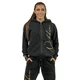 Női sportos melegítőfelső kapucnival Nebbia INTENSE Signature 845 - fekete/arany - fekete/arany