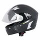 Motorradhelm W-TEC V220 - schwarz glänzend