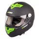 Motorcycle Helmet W-TEC V105 - Black-Pink - Black-Green