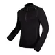 Herren Langarmhemd Merino Bamboo - schwarz