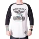 BLACK HEART Blue Chopper Langarm T-Shirt - weiß - weiß