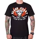 BLACK HEART Flathead Skull T-Shirt - schwarz