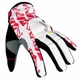 Motocross rokavice W-TEC Hazel - XL - bela-rdeča