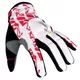 Motocross rokavice W-TEC Hazel - L - bela-rdeča