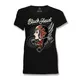 Women’s T-Shirt BLACK HEART Motorcycle Girl - Black